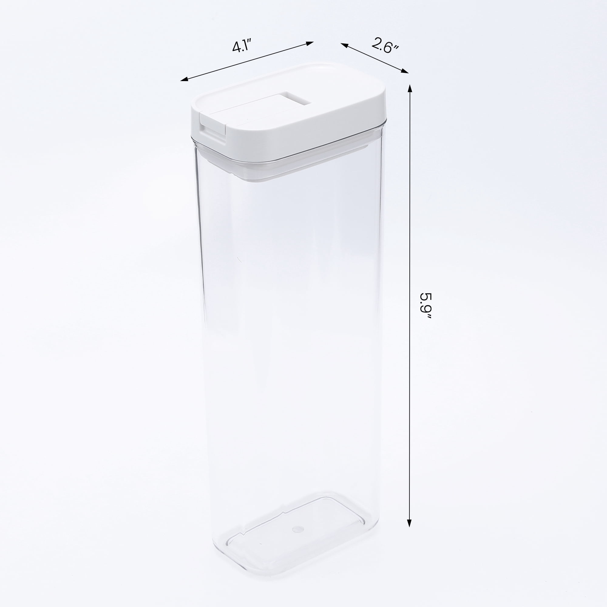 Unique Bargains 5 Pcs Airtight Food Storage Containers 54 oz Transparent