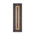 thumbnail image 3 of Homespice Manchester Premium Jute Braided Stair Tread 8" x 28" (Set of 13) Rectangular Black Reversible, Natural Jute Yarn Rustic, Country, Primitive, Farmhouse Style, 3 of 7