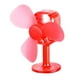 thumbnail image 1 of Lindo mini ventilador luminoso, pegatinas decorativas con luces que soplan con estilo. Rojo, 1 of 8