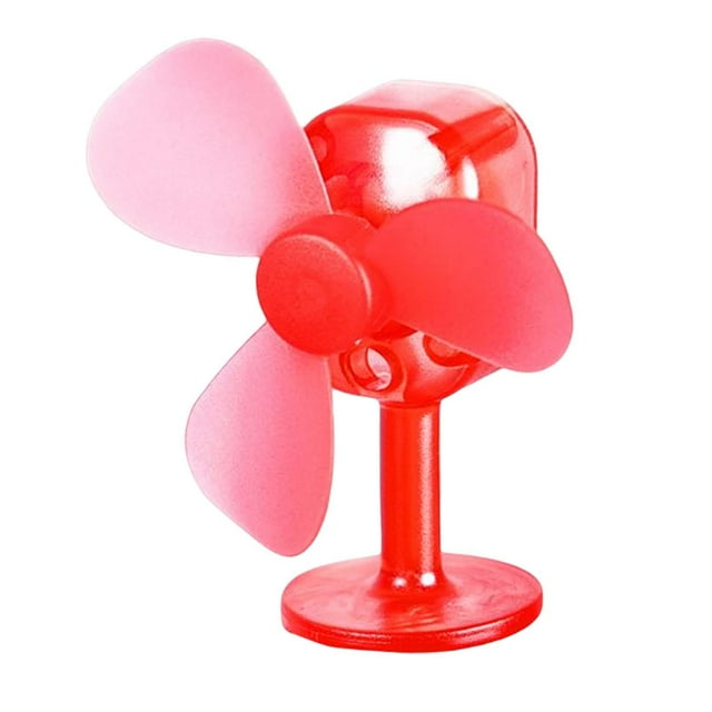 koolsoo Wind Powered Luminous Small Fan, Decorative Styling Stickers Lights up Blowing