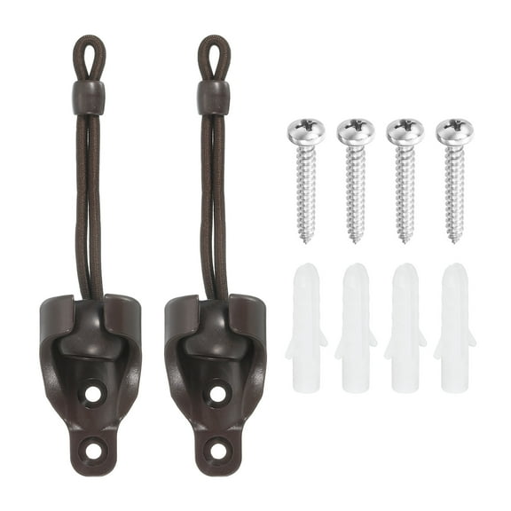 2Set Sun Shade Replacement Parts, Bungee Tie Downs, Bungee Receivers, Coffee