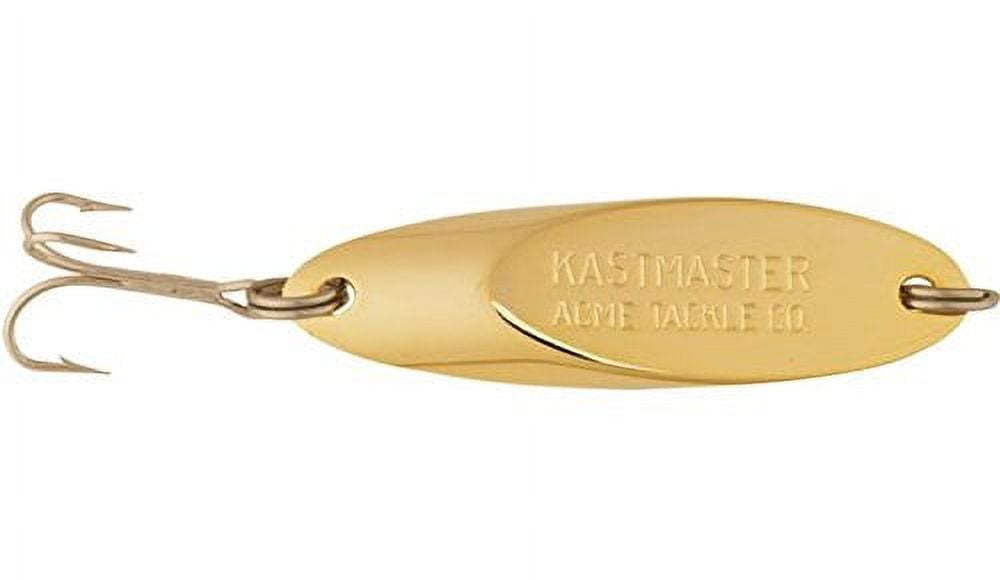 (2 pack) Acme Tackle Freshwater Kastmaster, Fishing Spoon, 1/8 oz., Gold, Lake
