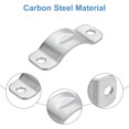 thumbnail image 4 of Uxcell 16Pack Rigid Pipe Strap Fit M5 (1/5") Tube OD, 2 Holes Stainless Steel Tube Clamp for Pipe or Cable Fixing, 4 of 7