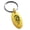 Gold, variant on Stainless Steel Horned Dragon Engraved Small Oval Charm Keychain Keyring