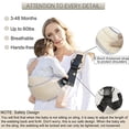 thumbnail image 2 of Shiaon Toddler Sling Carrier Portabebés ligero Portabebés Portabebés Portabebés Portabebés con soporte de asiento de cadera para niños pequeños, portabebés Portabebés Portabebés Portabebés que llevan, 2 of 3