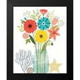 thumbnail image 2 of Mullan, Michael 15x18 Black Modern Framed Museum Art Print Titled - Seaside Bouquet III Mason Jar, 2 of 5