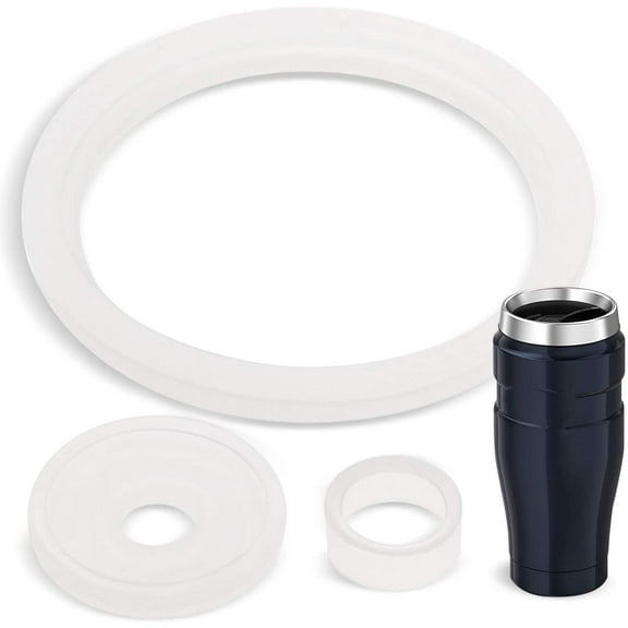 Thermos Stainless King (TM) 2-Sets compatible 16 Ounce Travel Tumbler/Mug Gaskets /Seals