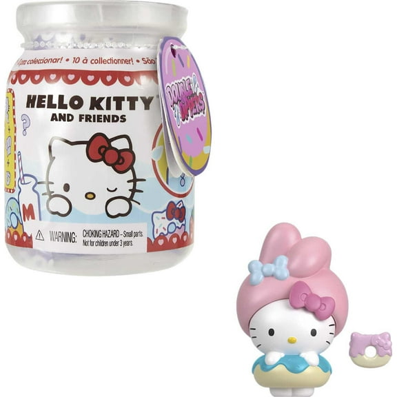 Sanrio Hello Kitty Double Dippers Collectible Figures (2-in / 5.1-cm) with Hat and Dessert Accessories, Surprise Blind Pack