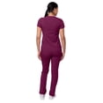 thumbnail image 2 of Adar Pro Core Classic Scrub Set For Women - Tailored V-Neck Scrub Top & Tailored Yoga Scrub Pants, 2 of 7