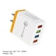 thumbnail image 3 of Cargador de color USB inteligente de 4 puertos Cargador de teléfono de viaje de carga rápida 3A Enchufe de EE. UU., 3 of 7