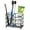 black, variant on Rongsi Toothbrush Holders,304 Stainless Steel Bathroom Toothbrush Holder Toothpaste Holder Stand Bathroom Accessories Organizer with 4 toothbrush slots(Black)