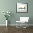 thumbnail image 3 of Trademark Fine Art "Detroit Michigan Skyline Mclr-1" Canvas Art by Marlene Watson, White Matte, Silver Frame, 3 of 4
