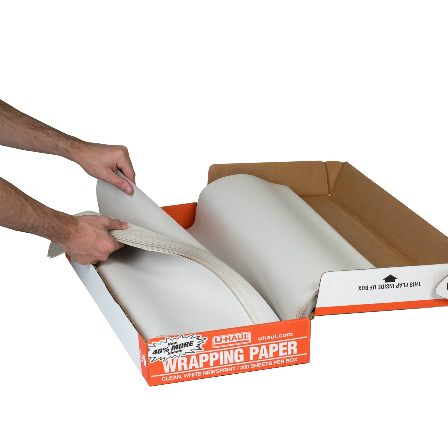 U-Haul Newsprint Packing Paper For Moving and Shipping - 200 sheets - 10 lbs. - 24” x 30” Sheets