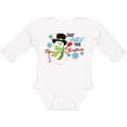 thumbnail image 3 of Inktastic Just Chillin' This Christmas Fun Snowman in Top Hat Boys or Girls Long Sleeve Baby Bodysuit, 3 of 5
