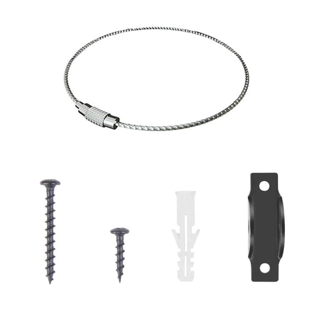 Correas de seguridad antideslizantes para muebles - Kit de 6 unidades con alambres de acero inoxidable 304 y accesorios completos