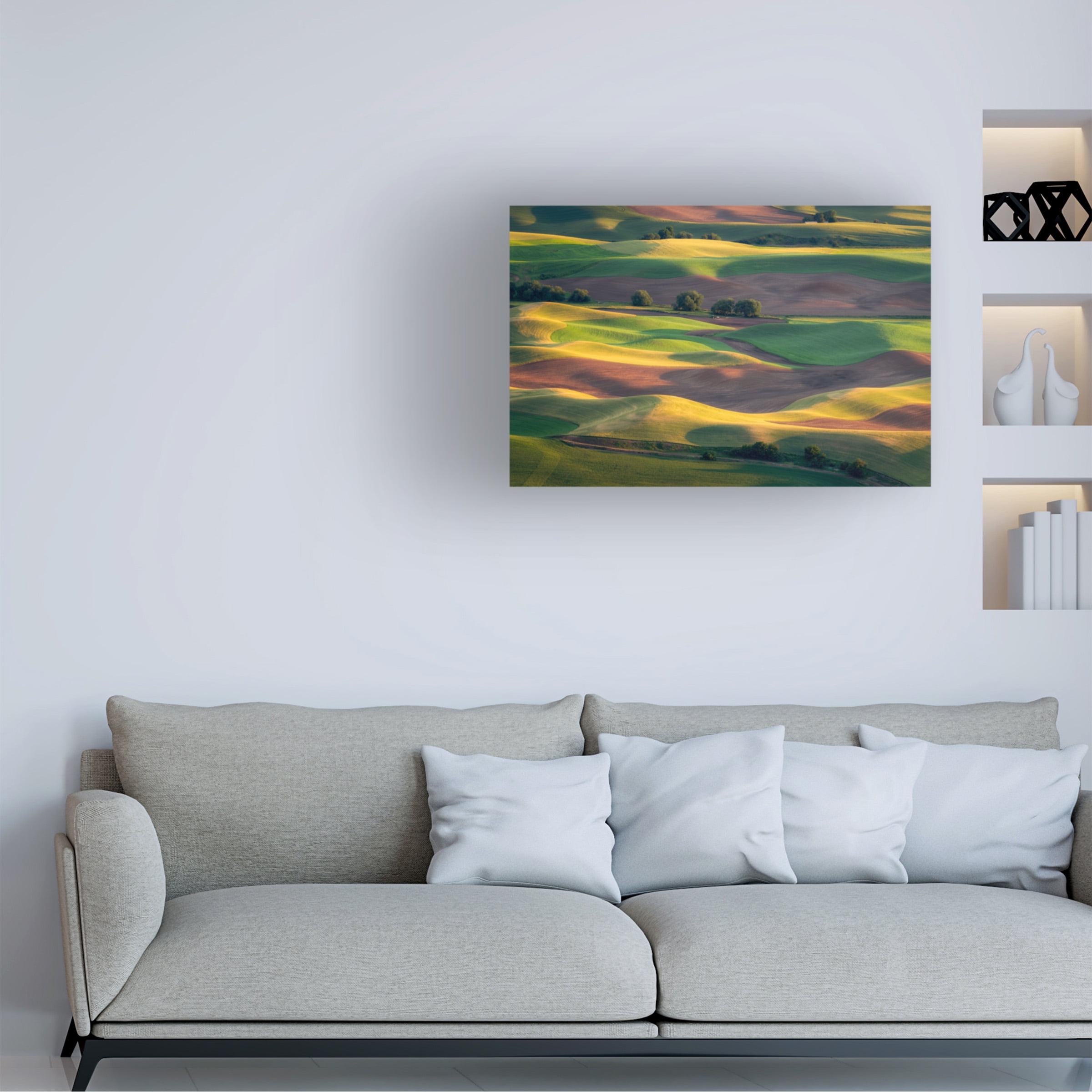 Gerald Macua 'Colorful Palouse' Canvas Art