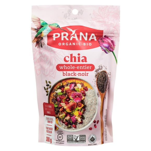 Prana Organic Black Chia, 300 g