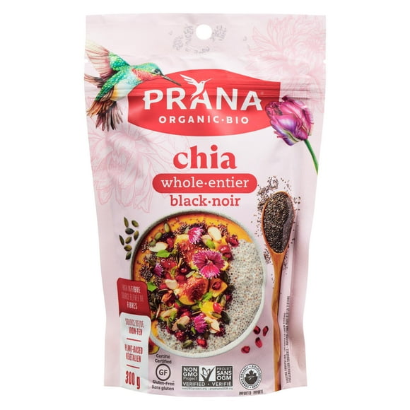 Chia noir Prana Biologique 300 g