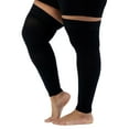 thumbnail image 3 of 7XL Wide Calf Big and Tall Compression Thigh High Sleeve 20-30mmHg - Unisex Compression Footless Stockings for Pain Relief, Sclerotherapy, Post Surgery, Arthritis, Swelling - Black, 7X-Large, 3 of 9