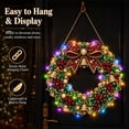 thumbnail image 6 of Wreath Christmas Pearl Diamond Painting Pendant Kits with LED String Lights,DIY Acrylic Christmas Diamond Art Hanging Kit for Adults,Christmas Ornaments for Home Party Wall Decor and Gift, 6 of 7
