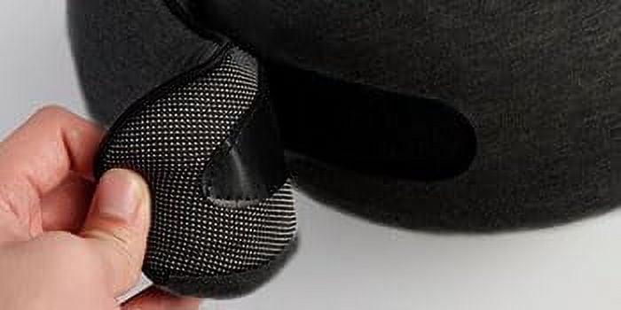 Neck Pillow, Wander Plus Travel Neck Pillow, Aircraft Memory Foam Travel Neck Pillow (Black)