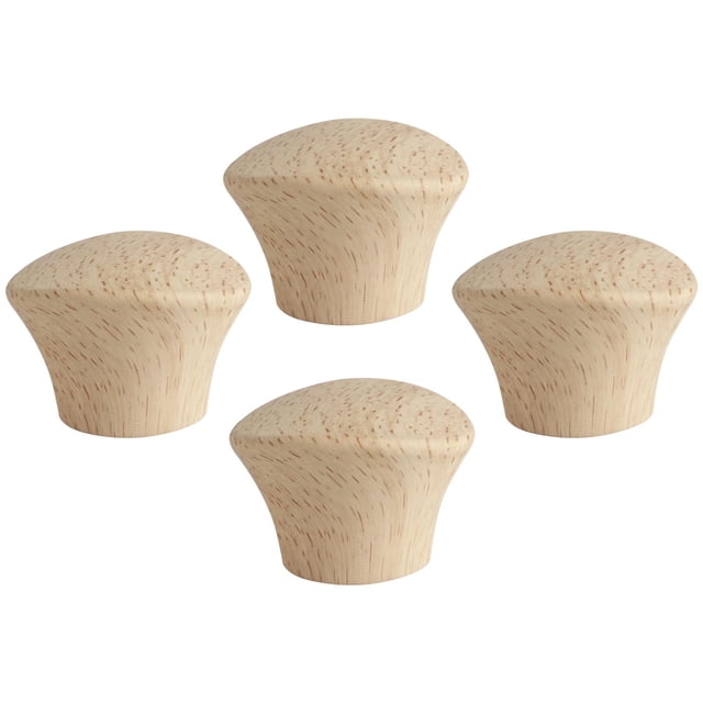 Juego de 4 pomos para tapas de ollas con tornillos, utensilios de cocina, mango de madera resistente al calor, para sartenes, cazuelas y cacerol