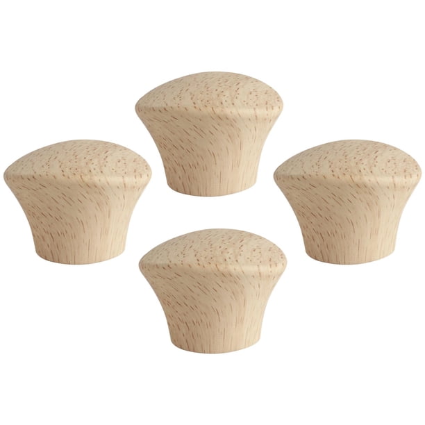 Juego de 4 pomos para tapas de ollas con tornillos, utensilios de cocina, mango de madera resistente al calor, para sartenes, cazuelas y cacerol