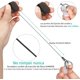 thumbnail image 3 of Paquete de 2 Carretes Retráctiles, llavero Retráctil Resistente, llavero Extensible Con Cable de Acero, Soporte Retractil para llaves Con Clip, Porta llaves Retractil, Color Negro, 3 of 5