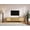 Natural, variant on YWEN Modern Fluted TV Stand for 75" TVs, Mid-Century Entertainment Center Tambour Door Media Console TV Cabinet with Rattan-Front Drawer for Living Room, Curved Profile Design