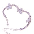 thumbnail image 2 of Butterfly Anklet Fashion Shining Rhinestone Ankle Bracelet Foot Chain for Women, 2 of 10