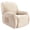 Beige, variant on Topchances Elastic Velvet Recliner Sofa Slipcover, Armchair Covers with Side Pocket, Non-Slip Furniture Protector, Silver Gray