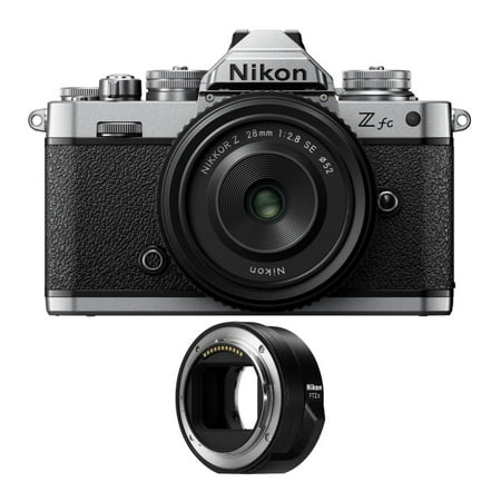 Nikon Zfc Mirrorless Camera with 28mm Lens and FTZ II Mount Adapter