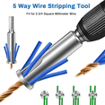 thumbnail image 5 of Wire Twisting Tool 3 Way/ 5 Way Wire Stripping Tool And Wire Cap, 5 of 7