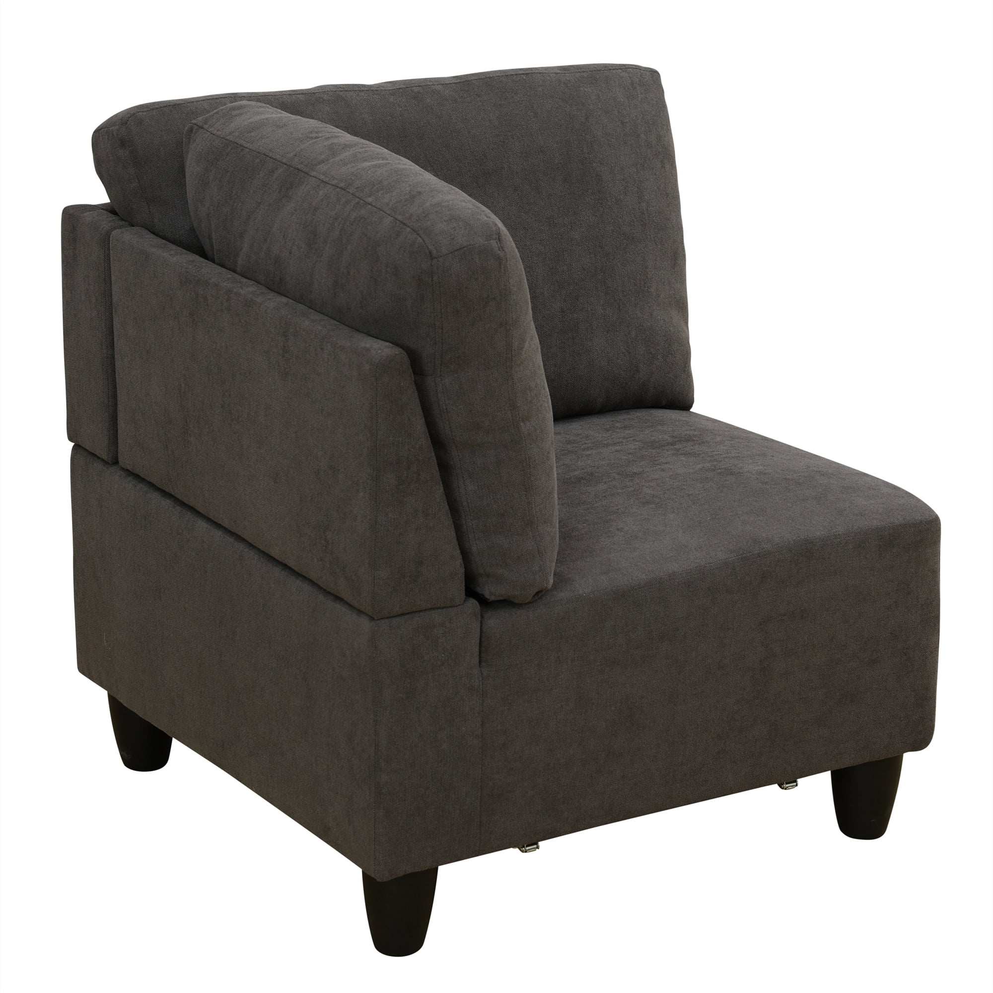 Aukfa Modular Sectional Couch Set - Corner sofa - Flannel - Drak Gray