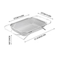 thumbnail image 2 of Stainless Steel Sink Strainer Basket Retractable Vegetable Washing Basin Storage Rack Kitchen Sink Rack Dishwasher Rack Sink Colander for Kitchen, 2 of 5