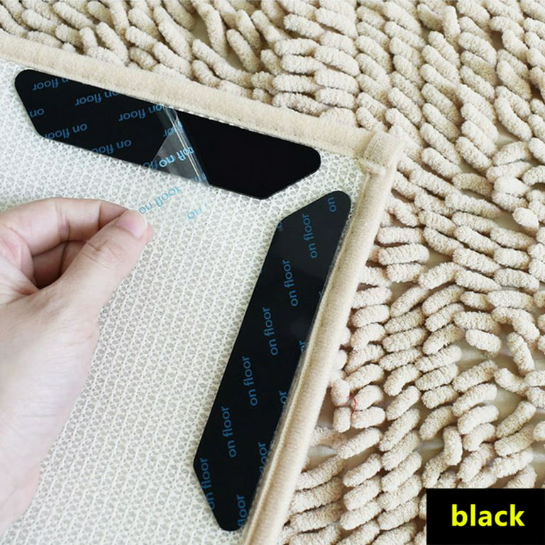 4pcs Ruggripper Anti-slip Rug Gripper, Washable & Traceless, Double-sided  Adhesive For Carpet & Mat