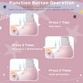 thumbnail image 4 of Baby Toddler Balance Bike with Bubble Machine for 1 Year Old Children,4 Wheels Kids Balance Bike w/Bubble Maker,Kids Ride on Toys w/Music,Headlight for Ages 12-36 Months Boys Girls (Light Pink), 4 of 7