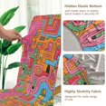 thumbnail image 5 of Yayeee 2 Pack Dining Chair Covers Stretch Parson Chairs Slipcovers Seat Protector, Art City, 5 of 6