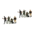 thumbnail image 4 of WORGEOUS 8 pcs  Mini Model Soldier Warriors Figures Plastic Mini Soldier Model Miniature Figure Miniature Soldier Model Small Ornaments, 4 of 8
