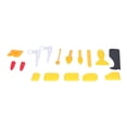 thumbnail image 3 of Outil de Calfeutrage, Kit de Raclage de Calfeutrage Outil de Nettoyage de Calfeutrage 16 Pcs pour Enlever la Colle Résiduelle pour Réparer les Fissures, 3 of 7