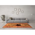 thumbnail image 3 of Ahgly Company Indoor Rectangle Abstract Orange Modern Area Rugs, 5' x 8', 3 of 4