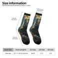 thumbnail image 5 of Yiaed Forest Meditating Tiger Print Great elasticity Crew Socks Sports socks for Men and Women, 5 of 5
