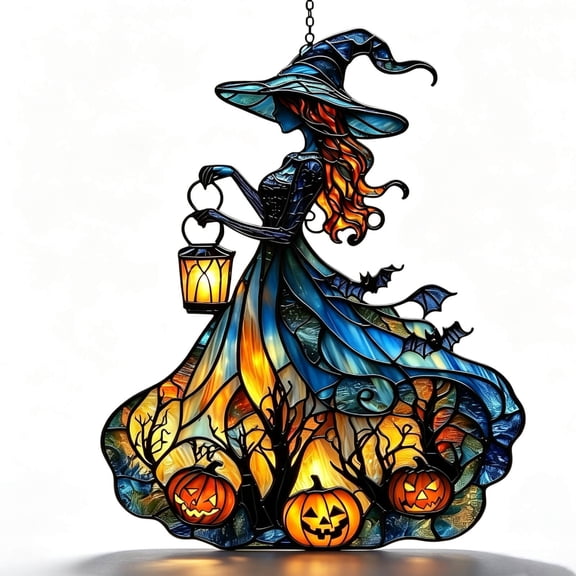 XIA0LE Halloween Acrylic Pendant Holiday Party Decoration Hanging Printed Theme Pendant