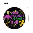 thumbnail image 3 of Disketp Mardi Gras With Flamingo Small Mouse Pad 7.9x7.9 Inches,Washable Round Mousepad For Office Laptop Computer,Non-Slip Rubber Base Mouse Pads For Wireless Mouse, 3 of 8