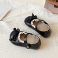 thumbnail image 4 of JAJAHO Toddler Girls Dress Shoes Bow Mary Jane Ballet Lace Trim Casual Princess Flat Sandals For Kids 1-6 Years Hook And Loop Versatile Shoe, 4 of 4