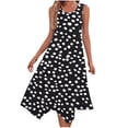 thumbnail image 1 of Ladies Summer Tops Impreso sin Mangas Cuello Redondo Vestido Casual para Uso Diario Y Casual, 1 of 7