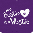 thumbnail image 4 of Inktastic Bestie Westie Boys or Girls Baby Bib, 4 of 4