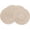 Beige, variant on 15 Inch Round Braided Placemats Set of 4, Washable Heat Resistant Cotton Polyester Circle Place Mats for Kitchen Dining Table - White