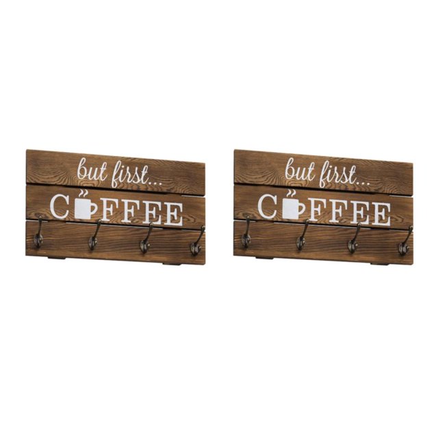 Injueey Coffee Mug Holder Coffee Cup Display Cup Wall Mounted Water for Farmhouse Tipo 1 2Conjunto