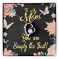 thumbnail image 2 of To Mom Simply the Best Forever Necklace w Message Card, 2 of 8